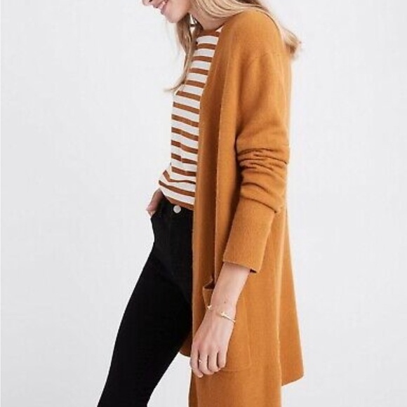 Madewell Sweaters - Madewell Kent Wool Blend Cardigan Sweater, MULLED CIDER M